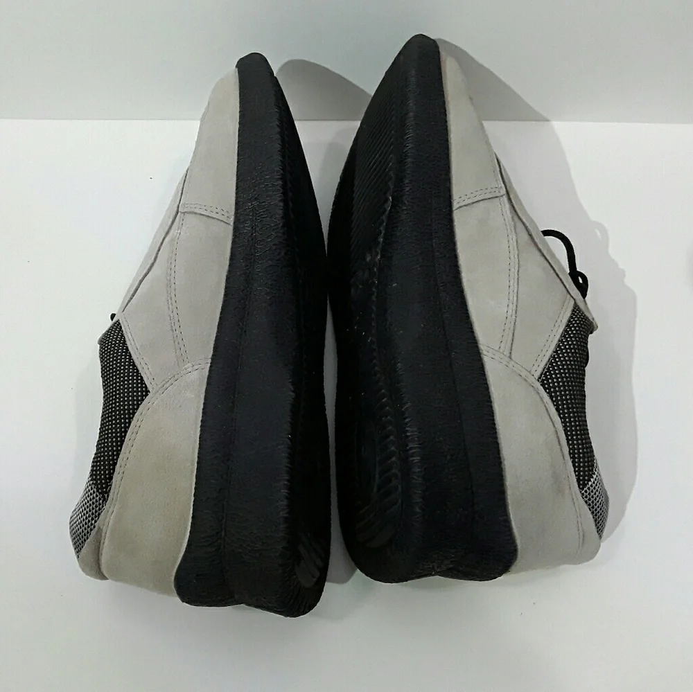 ECCO Suede Casual Lace Shoes Mens Comfort Size 42